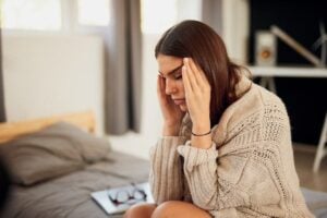 Girl having Chronic Migraine